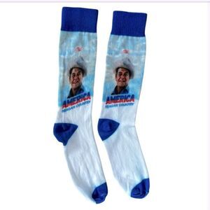 Ronald Reagan “America Country” Socks Patriotic 80s-Inspired Accessories cowboy